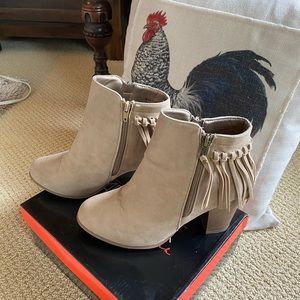 Adriana beige booties 10